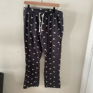 Grey Polar Bear Pajama Pants- Medium